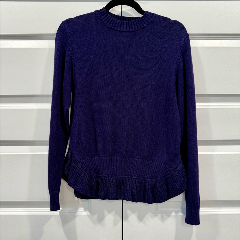 Women's Purple Peplum Sweater